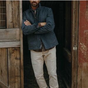 Taylor Stitch Workhorse Jacket Navy Chipped Canvas XL/44